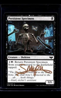 MTG Magic The Gathering Crimson Vow AP Artist Proof Auto Persistent Specimen /57 - Image 1