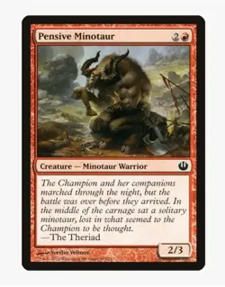 Pensive Minotaur | Journey Into Nyx (JOU) | Minotaur Warrior | MTG Magic | NM - Image 1