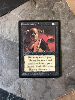 MTG - Demonic Tutor - Beta - Restricted - Alt - Read - Legacy - WATCH ITEM VIDEO - Image 4