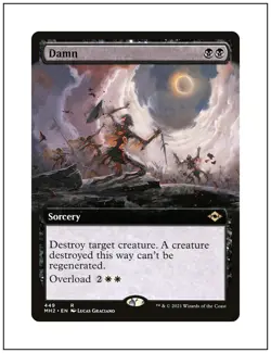 1x Damn, Modern Horizons 2, Extended Art, Magic MTG NM - Image 1