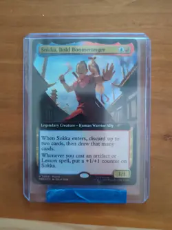 MTG MagicCon Atlanta EXCLUSIVE Promo Sokka, Bold Boomeranger Foil Avatar - Magic - Image 1