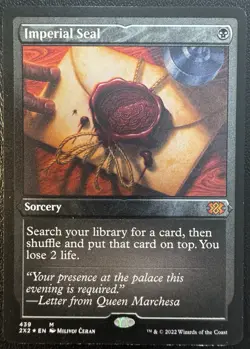 Imperial Seal MTG Foil-Etched Mythic Double Masters 2022 LP - Image 1