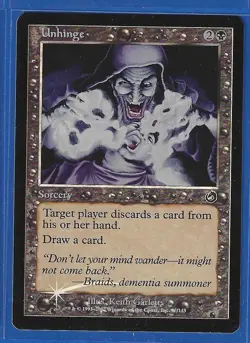Magic MTG - Torment "Unhinge" FOIL X1 - Image 1