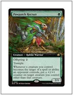 1x Pawpatch Recruit, Extended Art, Magic MTG NM - Image 1