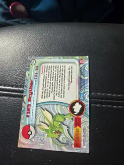 Pokemon Topps Scyther #123 Silver Holo Foil NM English - Image 2