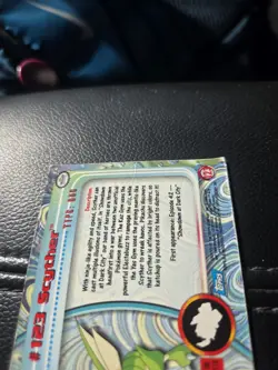 Pokemon Topps Scyther #123 Silver Holo Foil NM English - Image 3