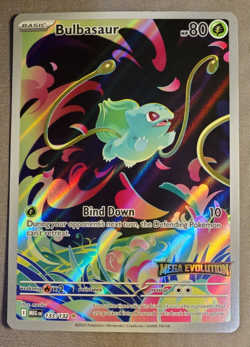 Pokemon Bulbasaur 133/132 English Mega Evolution Stamped Promo - Image 1