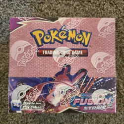 Pokemon TCG Sword & Shield Fusion Strike Booster Box w/ Case - Sealed - A4 - Image 1