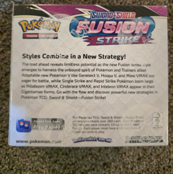 Pokemon TCG Sword & Shield Fusion Strike Booster Box w/ Case - Sealed - A2 - Image 3