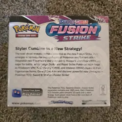 Pokemon TCG Sword & Shield Fusion Strike Booster Box w/ Case - Sealed - A5 - Image 3