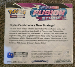 Pokemon TCG Sword & Shield Fusion Strike Booster Box w/ Case - Sealed - A1 - Image 3