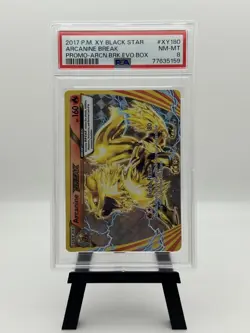 POKEMON 2017 XY Promo Evo Box ARCANINE Break #XY180 PSA 8 RARE - Image 1