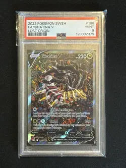 Pokemon 2022 Giratina V 186/196 Alt Art Lost Origin PSA 9 - Image 1