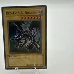 Yugioh Red-Eyes Black Dragon SDJ-001 1st Edition Holo Rare Yu-Gi-Oh! - Image 3