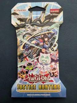Yugioh - Justice Hunters Sleeved Booster Pack Sealed Yu-Gi-Oh Booster Packs - Image 1