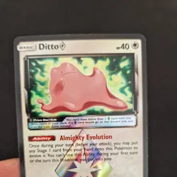 Pokemon Rare Card "Pokemon Ditto Prism Star" 154/214 HP 40 - NM - Image 4