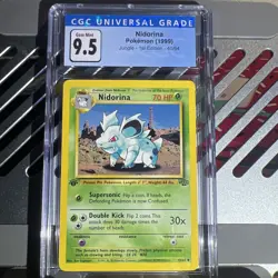 🔥CGC 9.5 🔥 Nidorina 40/64 1st Edition Jungle Pokemon Card 199 - Image 1