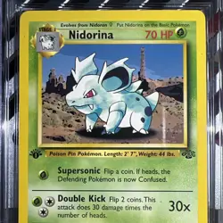 🔥CGC 9.5 🔥 Nidorina 40/64 1st Edition Jungle Pokemon Card 199 - Image 3