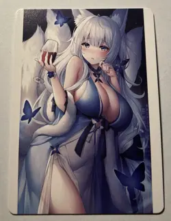 SEXY HEROINE WAIFU Shinano AZUR LANE ACG PREMIUM TRIM HOLOFOIL CARD NM - Image 2
