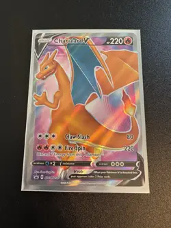 Pokemon - Charizard V - SWSH050 - Black Star Promo - Full Art Card - Image 1