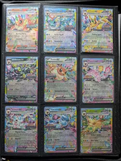 Prismatic Evolutions Surprise Box Stamped EX Promo Cards NM 9/9 Complete Set - Image 1