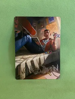 Miles Morales Gold Stamped Signature Art Series Card 35/54 Spider-Man Magic MTG - Image 1