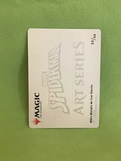 Miles Morales Gold Stamped Signature Art Series Card 35/54 Spider-Man Magic MTG - Image 2