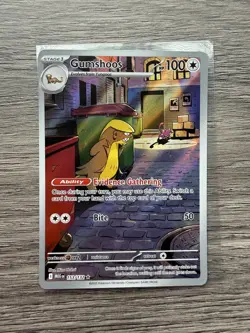 Gumshoos Illustration Rare 153/132 Mega Evolution Pokemon TCG Near Mint Card NM - Image 1
