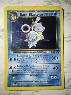 Pokemon TCG Dark Blastoise Holo Rare Card 3/82 MP See Photos/ Description - Image 1