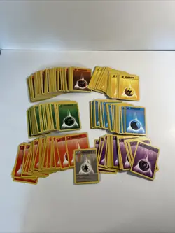 Pokemon Base Set Energy Card Unlimtied Lot of 215 Cards 1999 Wotc NM to LP - Image 1
