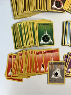 Pokemon Base Set Energy Card Unlimtied Lot of 215 Cards 1999 Wotc NM to LP - Image 2