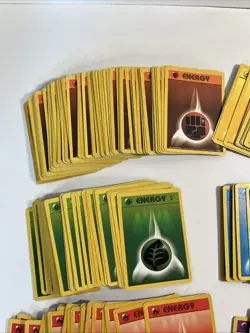 Pokemon Base Set Energy Card Unlimtied Lot of 215 Cards 1999 Wotc NM to LP - Image 3