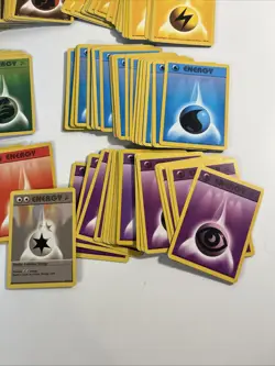 Pokemon Base Set Energy Card Unlimtied Lot of 215 Cards 1999 Wotc NM to LP - Image 5