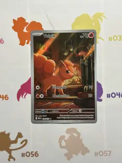 TCG Pokemon Mega Evolution Vulpix Full Art Ultra Rare 138/132 NM Near Mint Card - Image 1