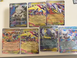 Mega Pokemon GX EX Card Collection Set - 7 Holo Cards Included - Image 1