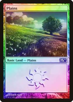Plains (231) FOIL Magic 2011 / M11 NM Basic Land MAGIC GATHERING CARD ABUGames - Image 1