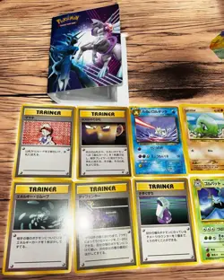 Pokemon Japanese/English Card Lot 30+ Vintage - Commons No Holos w/ Small Binder - Image 2