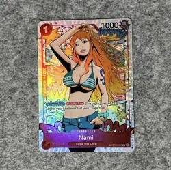 One Piece Nami TR Card ST01-007 English Treasure Card Near Mint Condition - Image 1