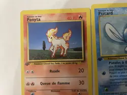 Lot of 8 First Edition French Pokemon Cards From Base Set - Image 3
