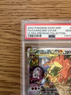 Charizard v Star SWSH262 PSA 10 Ultra Premium Collection Promo Holo Pokemon Card - Image 2
