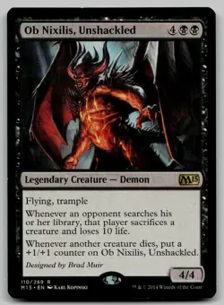 Ob Nixilis, Unshackled R Magic 2015 (M15) 110 NM - Image 1