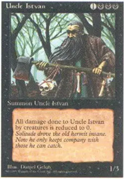 Uncle Istvan x1 - 4th Edition - Moderate Play, English - 4th Edition - Image 1