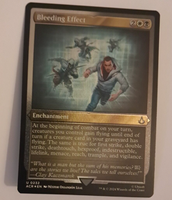 Bleeding Effect Etched Foil NM/M Assassin's Creed MTG Magic the Gathering - Image 1