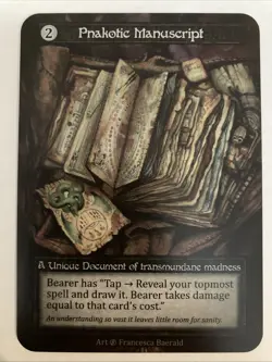 Sorcery Pnakotic Manuscript Unique Non-Foil Beta - Image 1