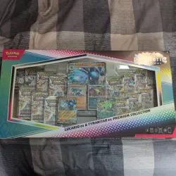 PRISMATIC EVOLUTIONS LUCARIO & TYRANITAR PREMIUM COLLECTION SAMS CLUB EXCLUSIVE - Image 1