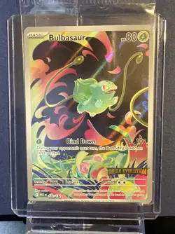 Pokemon Bulbasaur IR Mega Evolution 133/132 English - NM+ STAMPED BOX TOPPER - Image 2