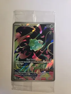 Pokemon Bulbasaur 133/132 English Mega Evolution Stamped Promo SEALED - Image 1