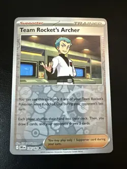 Team Rocket's Archer Reverse Holo Destined Rivals #170/182 -UC Pokemon TCG NM - Image 1
