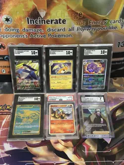 Lot Of 6 Pokemon Slabs SGC 10, PSA 8, CGC 7 - Image 2