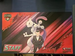 Pokemon STAFF Playmat Giovanni & Mewtwo - Pittsburgh Regional Championships 2025 - Image 1